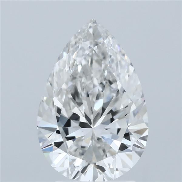 3.01ct Pear F VVS2 Lab Created Diamond