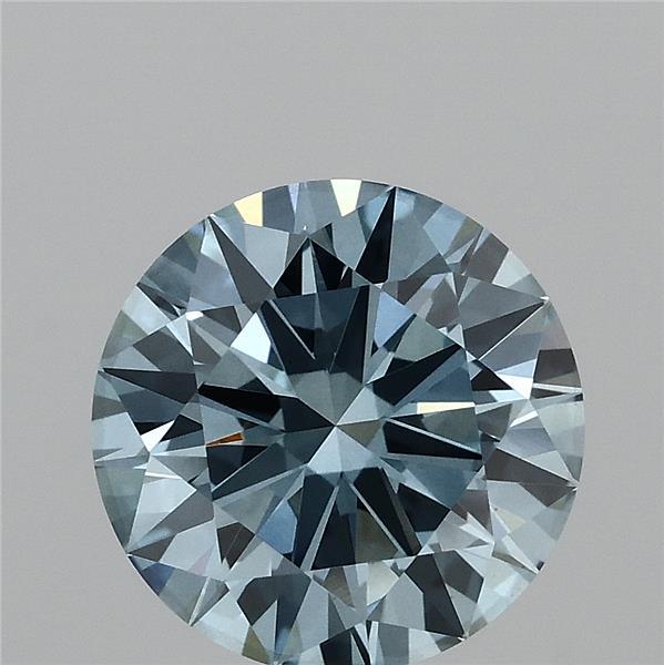 2.5ct Round FANCY VIVID BLUE VS2 Lab Created Diamond