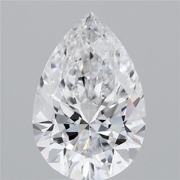 2.57ct Pear D VVS2 Lab Created Diamond