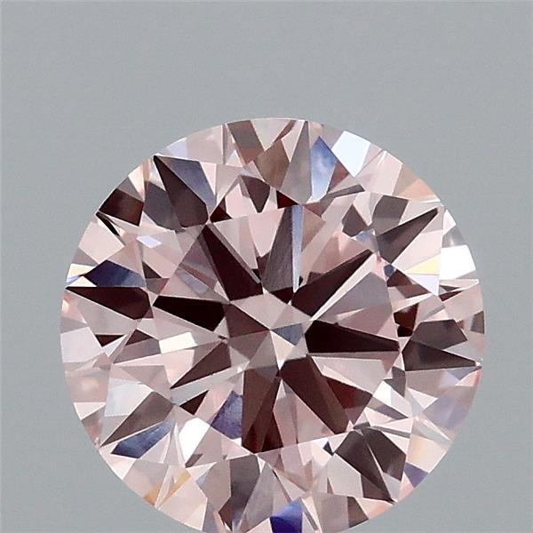 1.52ct Round FANCY INTENSE PINK VVS2 Lab Created Diamond