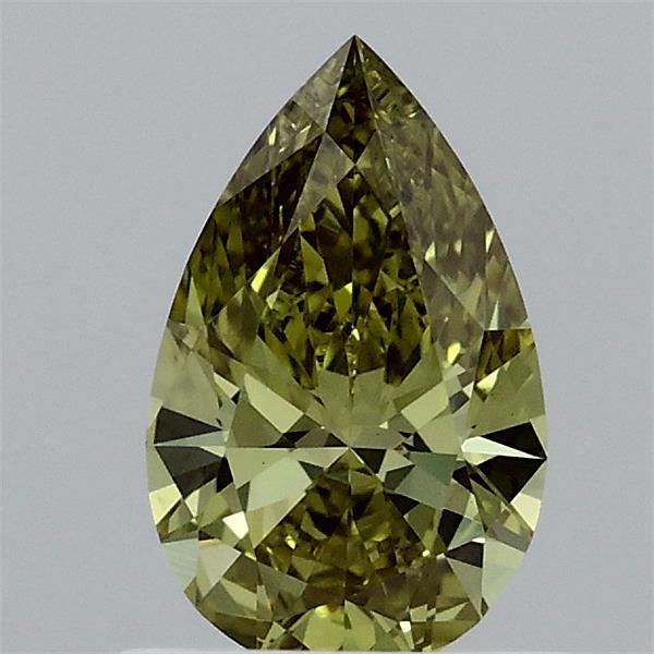 0.76ct Pear FANCY VIVID YELLOW VS1 Lab Created Diamond