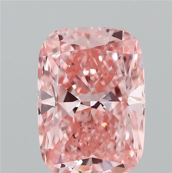 2.06ct Cushion FANCY VIVID PINK VS1 Lab Created Diamond