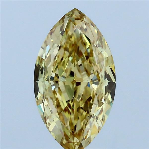 2.06ct Marquise FANCY INTENSE YELLOW VVS2 Lab Created Diamond