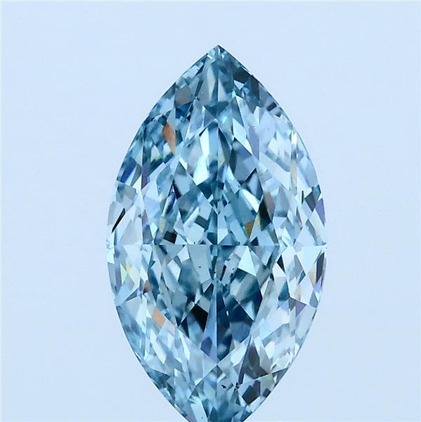 2.02ct Marquise FANCY VIVID BLUE VS2 Lab Created Diamond