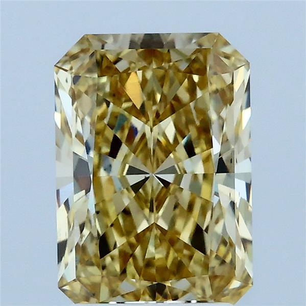 2.08ct Radiant FANCY YELLOW VS2 Lab Created Diamond