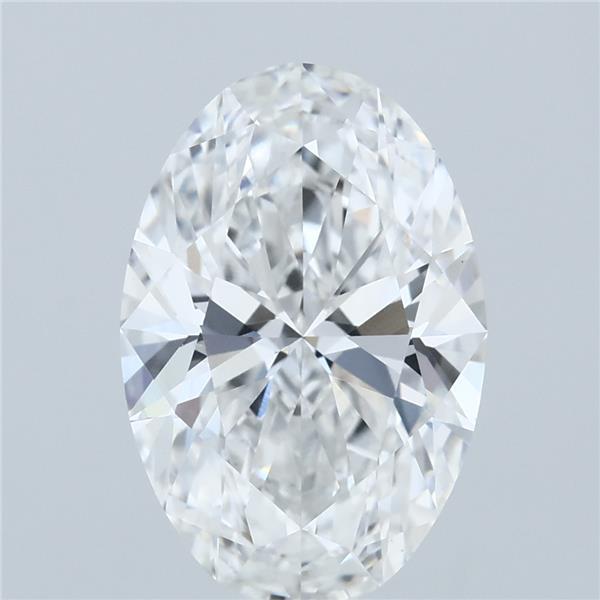 3.6ct Oval E VVS2 Lab Created Diamond