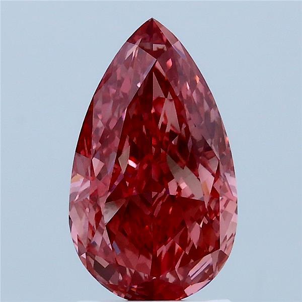2.21ct Pear FANCY VIVID PINK VS2 Lab Created Diamond