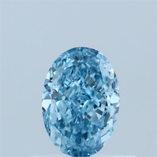 0.55ct Oval FANCY VIVID BLUE VVS2 Lab Created Diamond