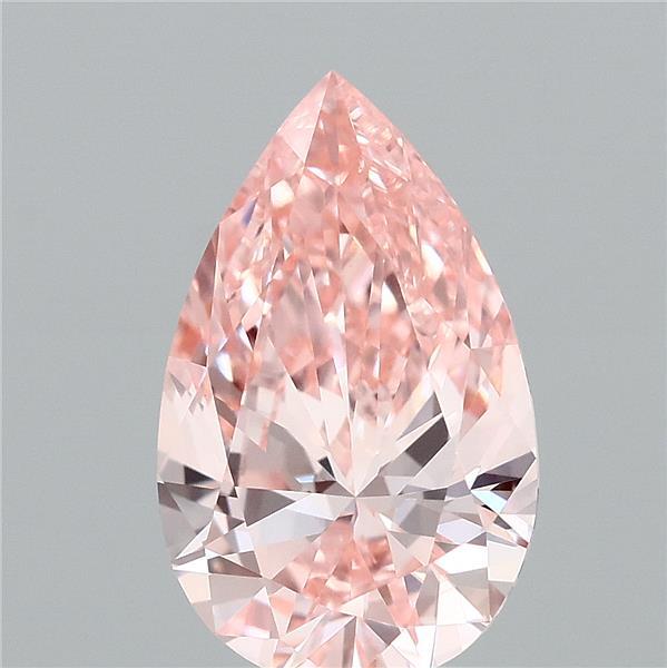 0.99ct Pear FANCY VIVID PINK VVS2 Lab Created Diamond