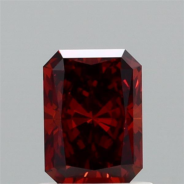 1.01ct Radiant FANCY INTENSE BROWNISH ORANGE VS1 Lab Created Diamond
