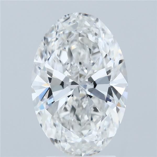 3.07ct Oval E VVS2 Lab Created Diamond