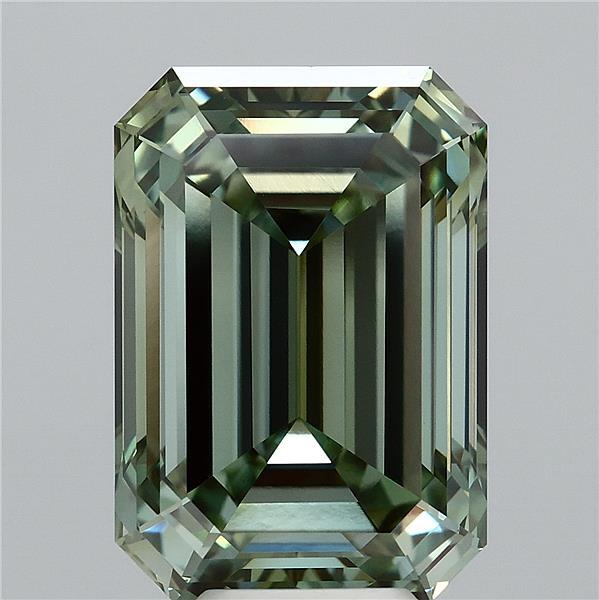 8.29ct Emerald FANCY VIVID GREEN VVS2 Lab Created Diamond