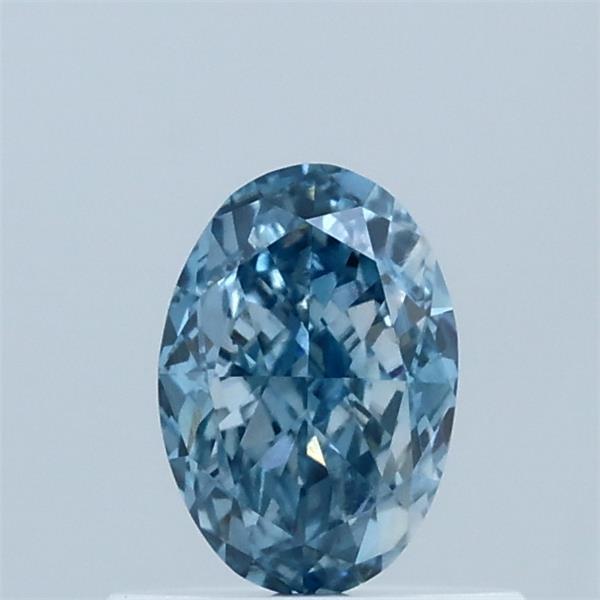 0.59ct Oval FANCY INTENSE BLUE VVS2 Lab Created Diamond
