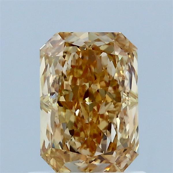 1.1ct Radiant LIGHT BROWNISH YELLOW VS1 Lab Created Diamond