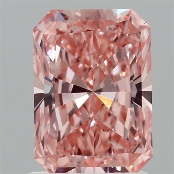1.51ct Radiant FANCY VIVID PINK VS1 Lab Created Diamond