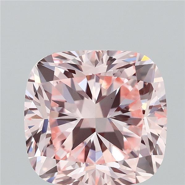 3ct Cushion FANCY INTENSE PINK VS1 Lab Created Diamond