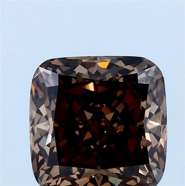 2.27ct Cushion FANCY BROWN VVS2 Lab Created Diamond