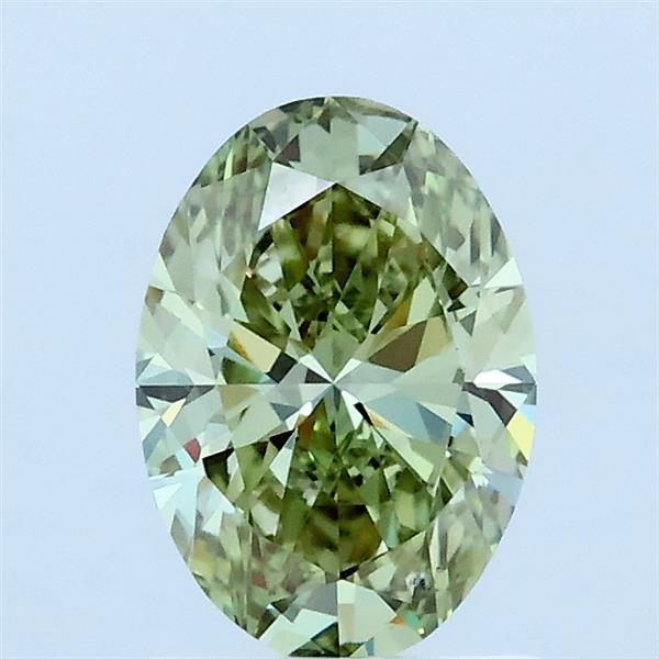 1ct Oval FANCY INTENSE GREEN VS1 Lab Created Diamond