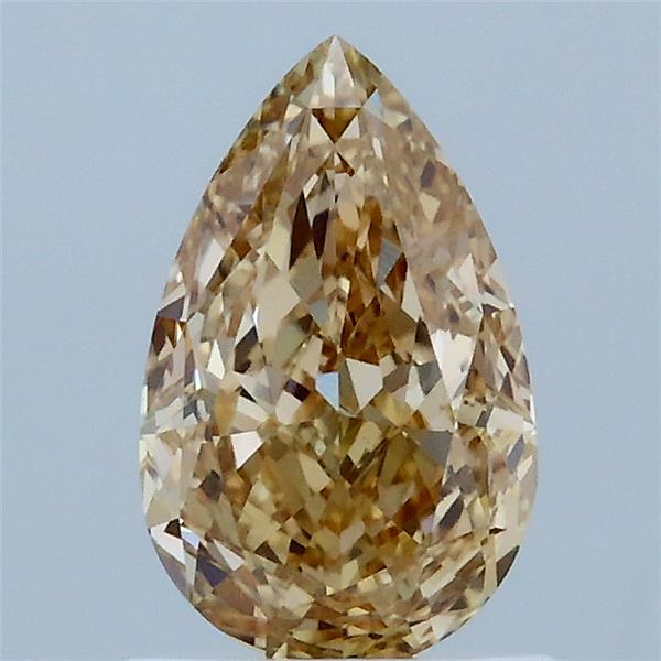 1.16ct Pear FANCY BROWNISH YELLOW VVS2 Lab Created Diamond