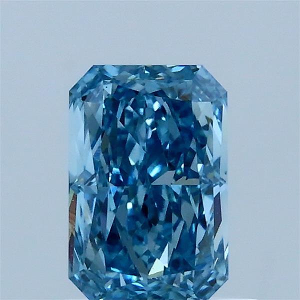 1ct Radiant FANCY VIVID BLUE VS1 Lab Created Diamond
