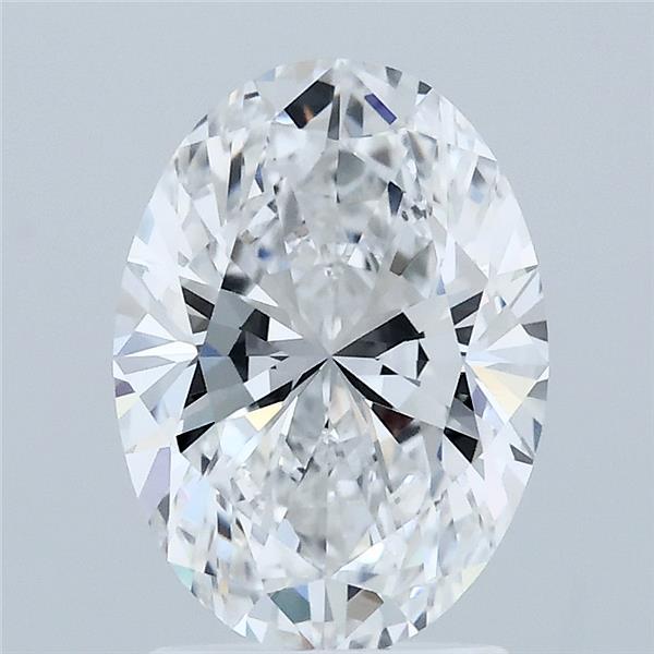 2.07ct Oval D VVS2 Lab Created Diamond
