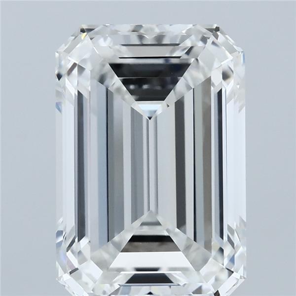 5.06ct Emerald F VVS2 Lab Created Diamond