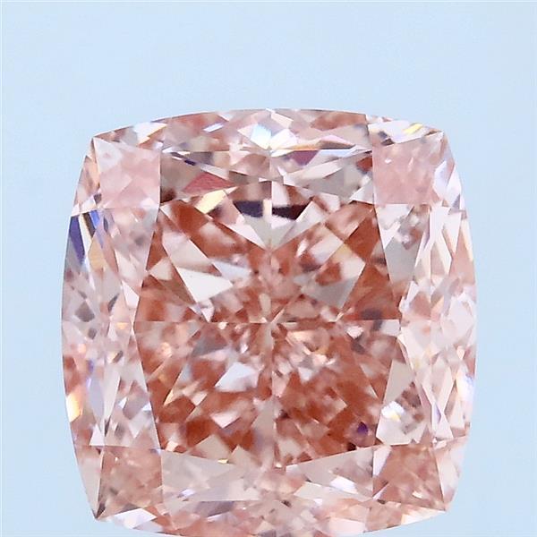 4.1ct Cushion FANCY INTENSE PINK VVS2 Lab Created Diamond
