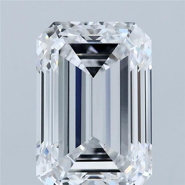 3.28ct Emerald D VVS2 Lab Created Diamond