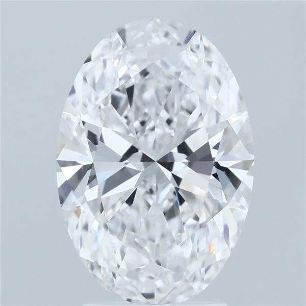 3.08ct Oval D VVS1 Lab Created Diamond
