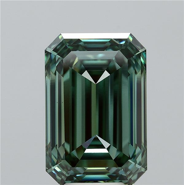 8.08ct Emerald FANCY VIVID GREEN VS1 Lab Created Diamond