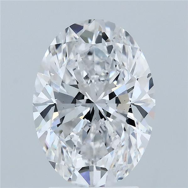 3ct Oval E VS2 Lab Created Diamond