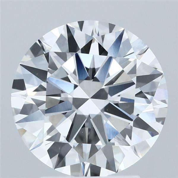 3ct Round F VVS2 Lab Created Diamond