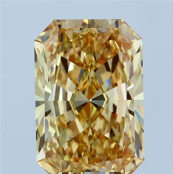 3ct Radiant FANCY INTENSE YELLOW VVS2 Lab Created Diamond