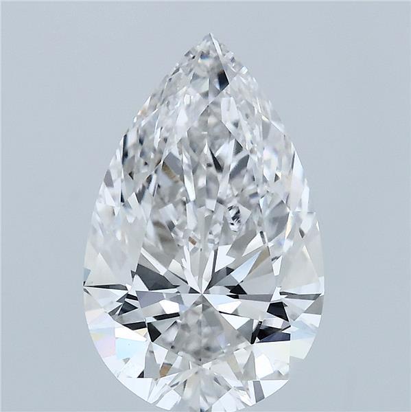3.02ct Pear F VVS2 Lab Created Diamond