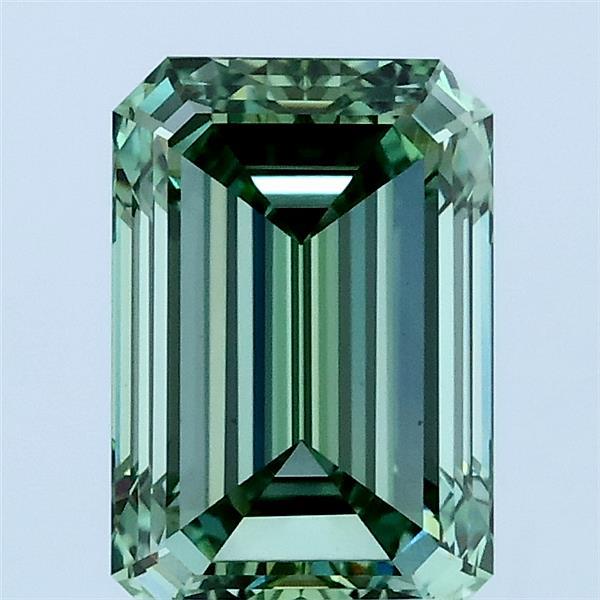2ct Emerald FANCY VIVID GREEN VS1 Lab Created Diamond