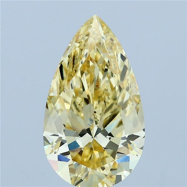 2.03ct Pear FANCY INTENSE YELLOW VVS2 Lab Created Diamond