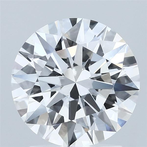 2ct Round D VS2 Lab Created Diamond