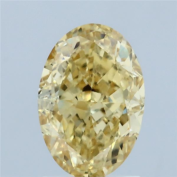 2.14ct Oval FANCY INTENSE YELLOW VVS1 Lab Created Diamond