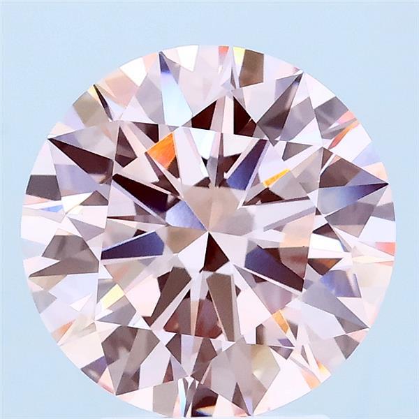 3.02ct Round FANCY INTENSE PINK VVS2 Lab Created Diamond