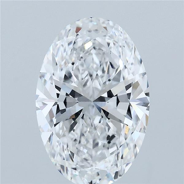 3ct Oval D VVS2 Lab Created Diamond