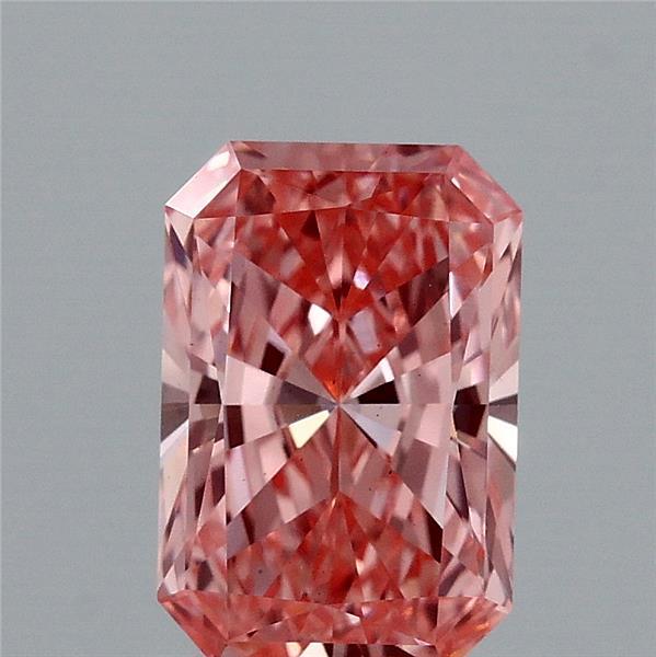1.43ct Radiant FANCY VIVID PINK VS2 Lab Created Diamond