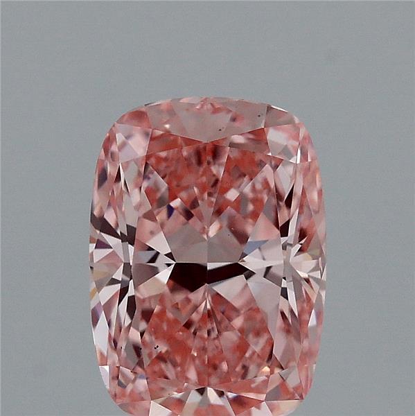 1.53ct Cushion FANCY VIVID PINK VS1 Lab Created Diamond