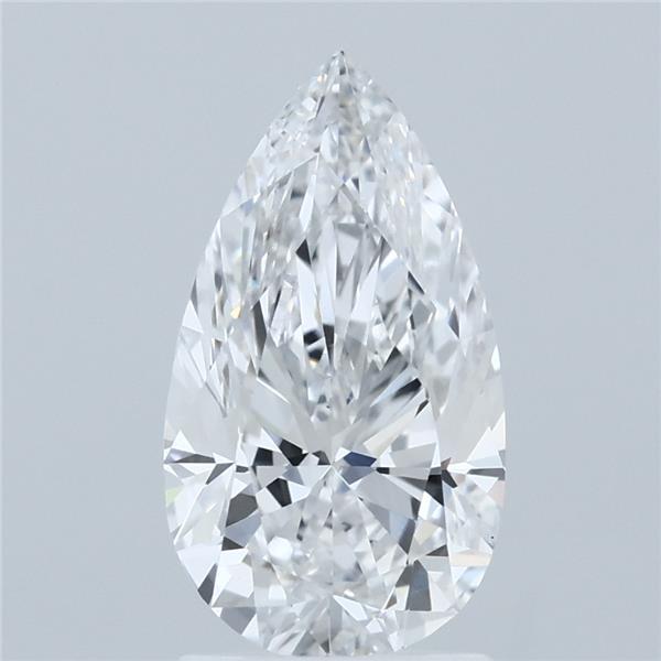 2ct Pear D VS1 Lab Created Diamond