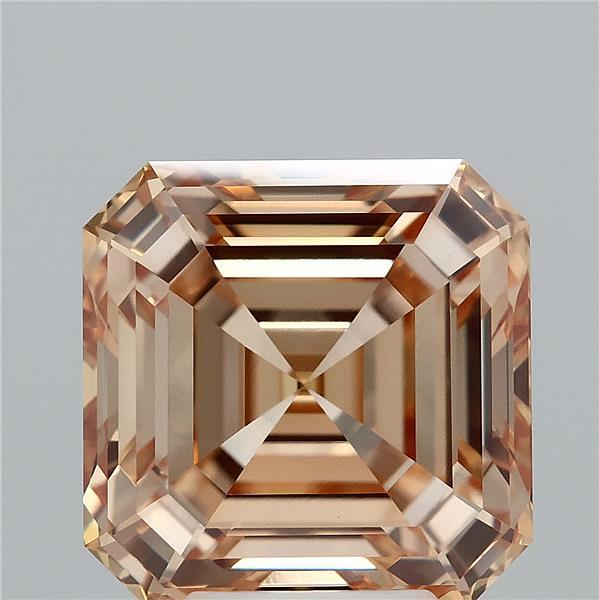 5.08ct Asscher FANCY YELLOW VVS2 Lab Created Diamond