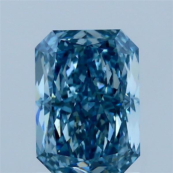 1.59ct Radiant FANCY VIVID BLUE VS1 Lab Created Diamond