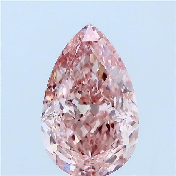1.55ct Pear FANCY INTENSE PINK VS1 Lab Created Diamond