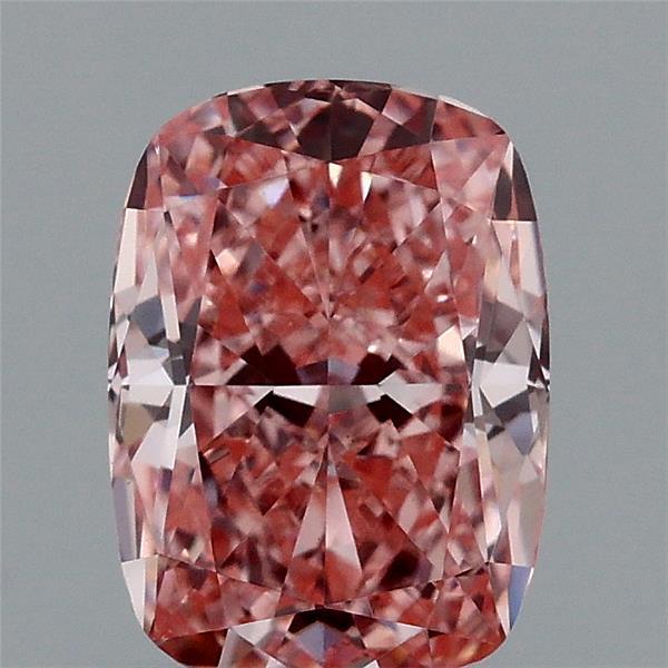 1.05ct Cushion FANCY VIVID PINK VS1 Lab Created Diamond