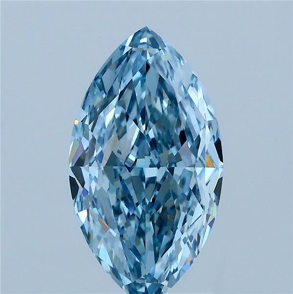 2.16ct Marquise FANCY VIVID BLUE VS1 Lab Created Diamond