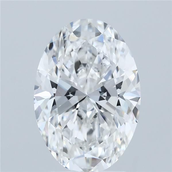 3ct Oval E VVS2 Lab Created Diamond