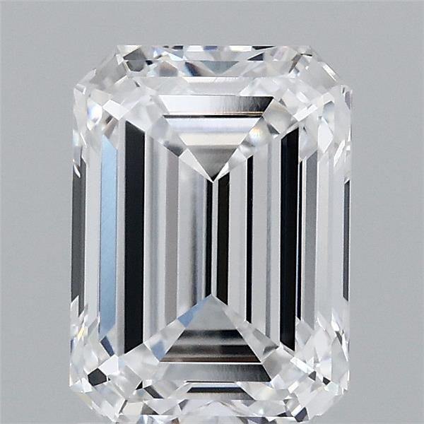 2.01ct Emerald D VVS1 Lab Created Diamond